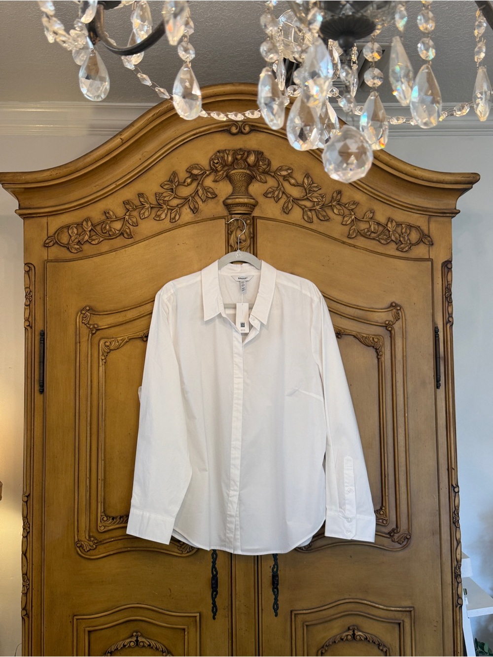 White Pull Over Shirt - Classic Tailored Fit
